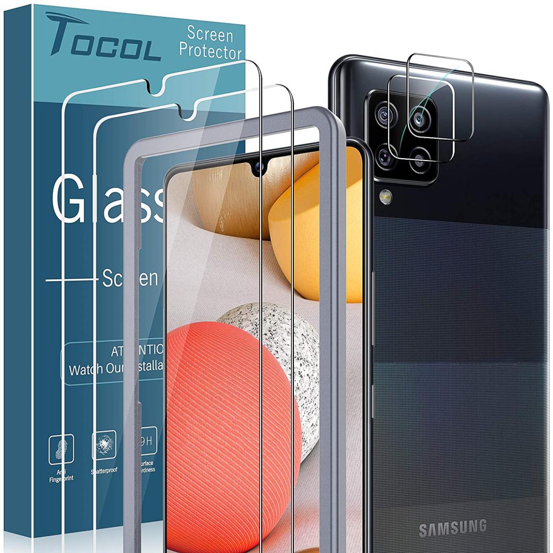 OtterBox - Verre Trempé Avant + Arriere + cadre d'installation Pour Samsung Galaxy A42 5G - Coque, étui smartphone