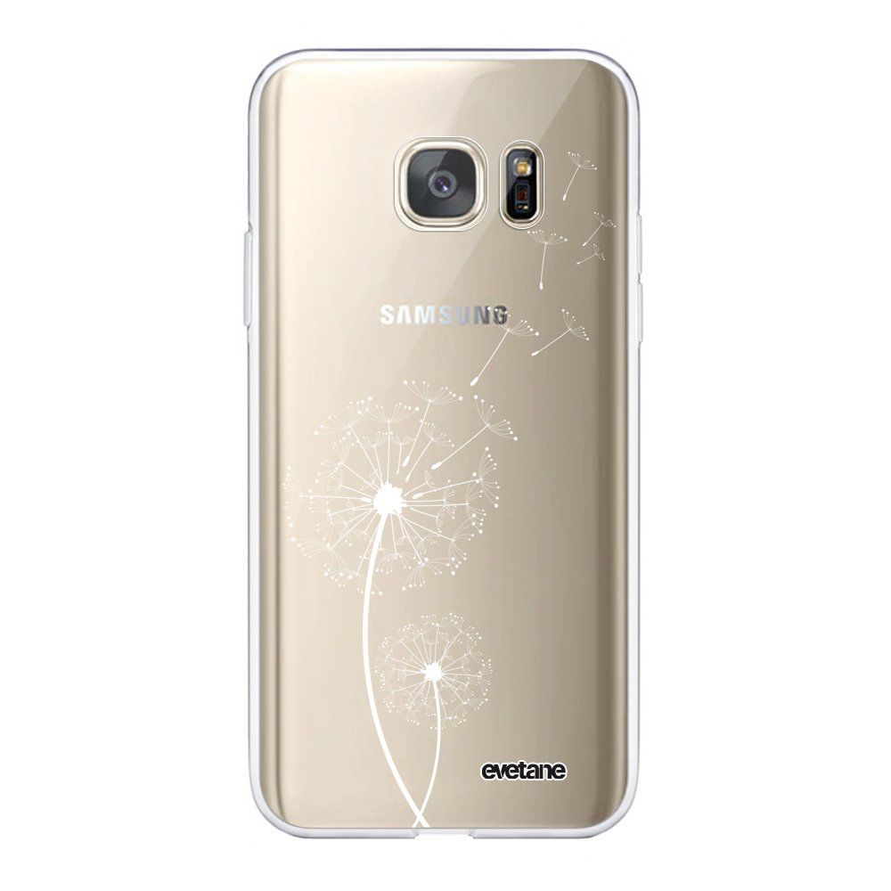 Evetane - Coque Samsung Galaxy S7 360 intégrale transparente Pissenlit blanc Ecriture Tendance Design Evetane. - Coque, étui smartphone