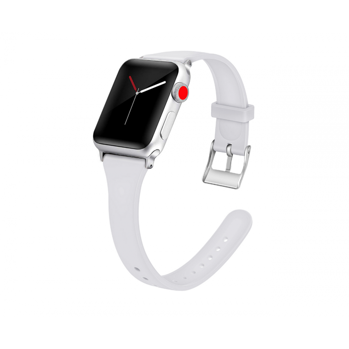 Generic - B20 Blanc Petite montre Bracelet de rechange 42mm 44mmmsmall Taille Sangle de silicone pour Apple Iwatch 7654321 SE - Accessoires Apple Watch