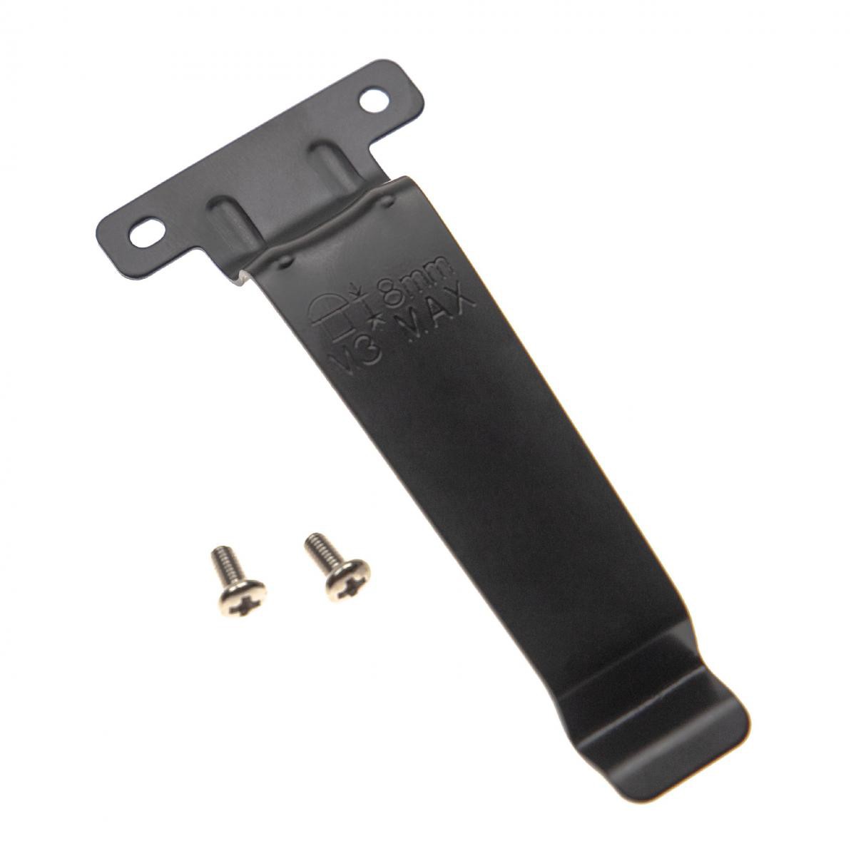 Vhbw - vhbw Clip à ceinture compatible avec Kenwood TK-2317M2, TK-2317NS, TK-3180 MPT appareil radio - plastique, noir - Autres accessoires smartphone