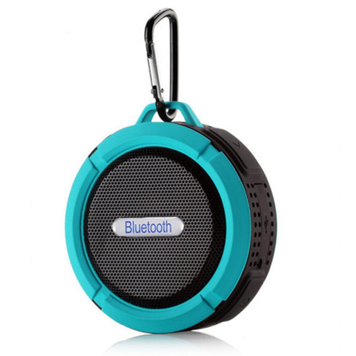 Shot - Enceinte Bluetooth Sport pour IPHONE 12 Ventouse Haut-Parleur Micro Waterproof (BLEU) - Autres accessoires smartphone