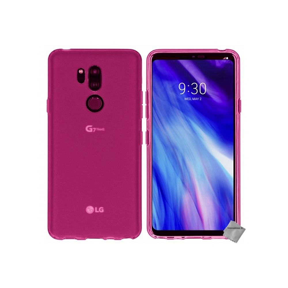 Htdmobiles - Housse etui coque pochette silicone gel fine pour LG G7 Thinq + film ecran - ROSE - Autres accessoires smartphone