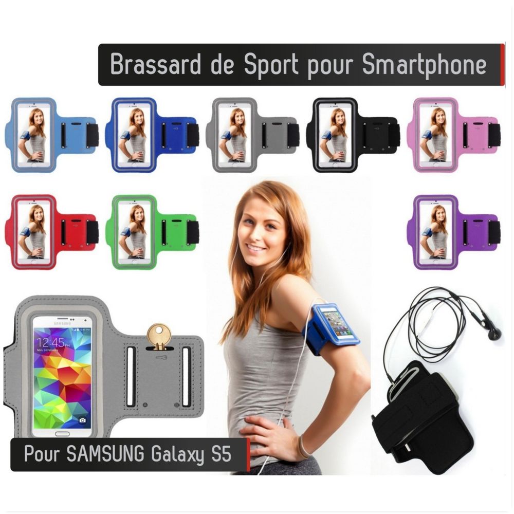 Shot - Brassard Sport Samsung Galaxy S5 Housse Etui Coque (ROUGE) - Coque, étui smartphone