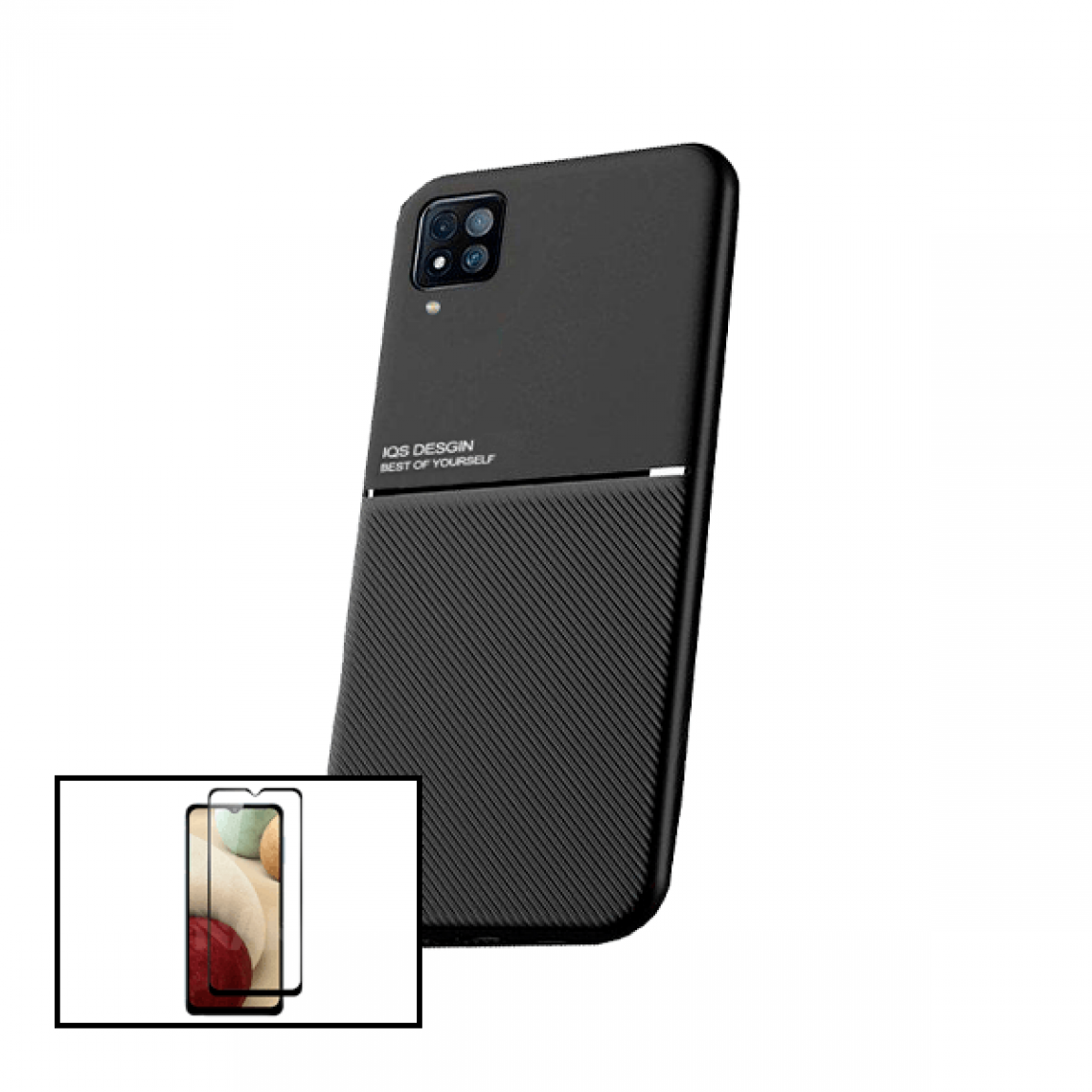 Phonecare - Kit Coque Magnétique Lux + Film de Verre Trempé 5D à Couverture Complète Full Coque pour Samsung Galaxy A22 5G - Coque, étui smartphone