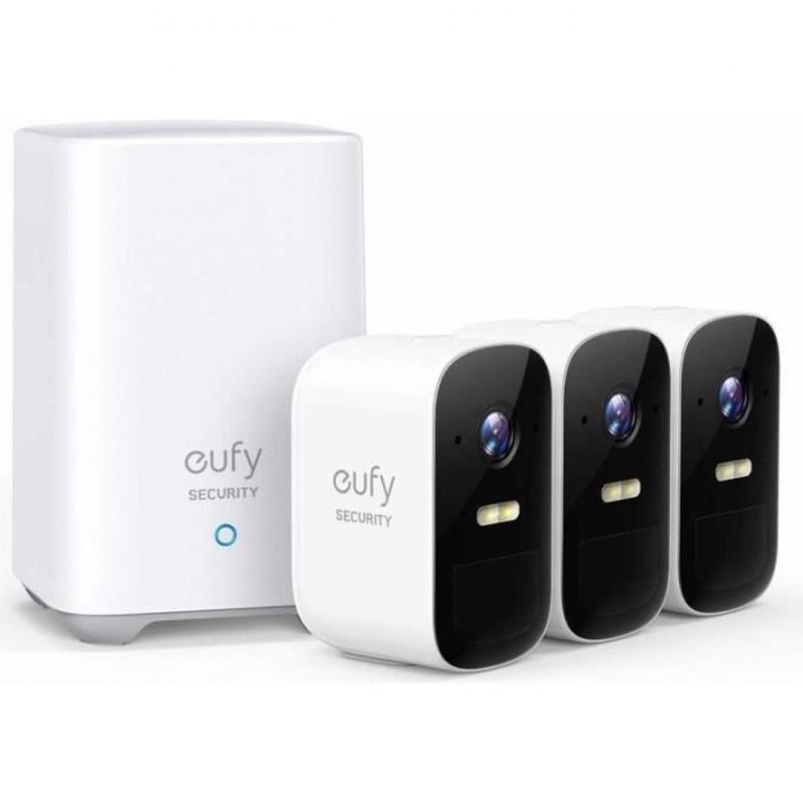 Eufy - EUFY EufyCam2C - 3 caméras + 1 base - Caméra de surveillance connectée