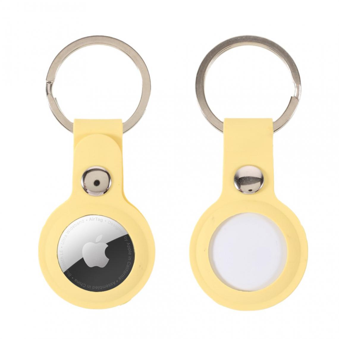 Other - Coque en silicone Fermeture à boucle jaune clair pour votre Apple AirTag - Coque, étui smartphone
