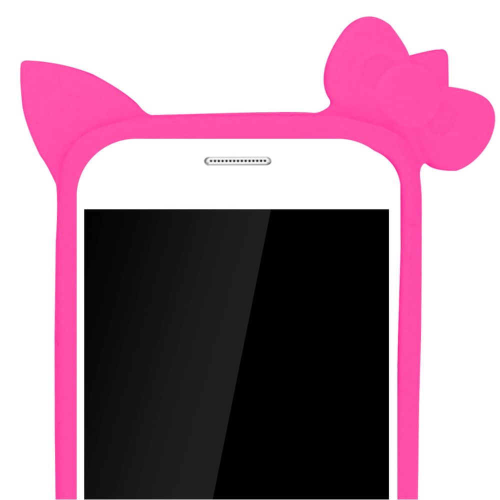Avizar - Bumper à oreilles de chattons universel rose compatible tout smartphones - Coque, étui smartphone