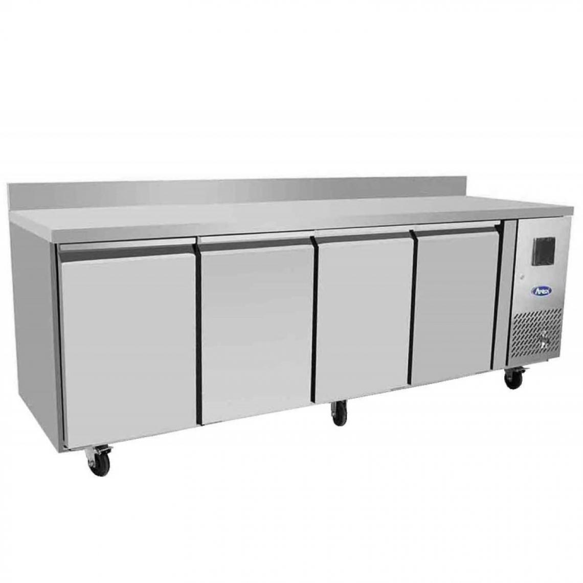 Atosa - Table Réfrigérée Positive GN 1/1 avec Dosseret Gamme 700 - Atosa - R290Inox4 Portes2230Pleine - Réfrigérateur américain