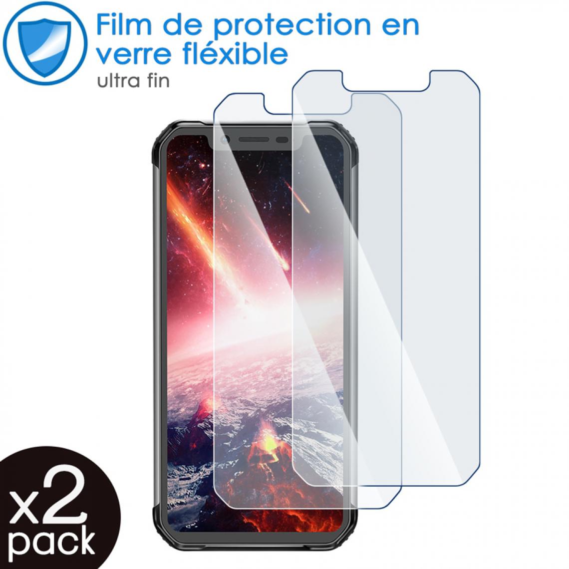 Karylax - Film de Protection d'écran en Verre Fléxible Dureté 9H pour Smartphone Blackview BV9600 Pro (Pack x2) - Protection écran smartphone