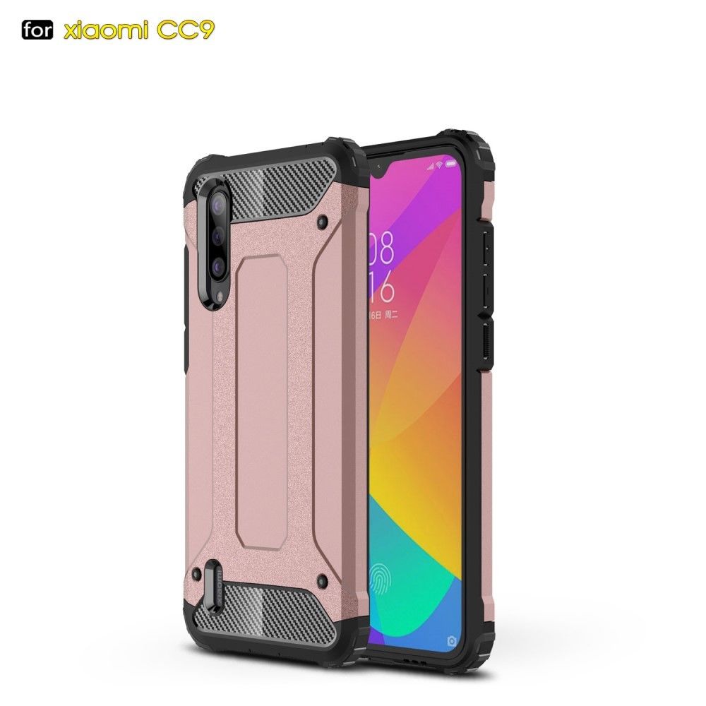 marque generique - Coque en TPU garde blindée or rose pour votre Xiaomi Mi CC9 - Coque, étui smartphone