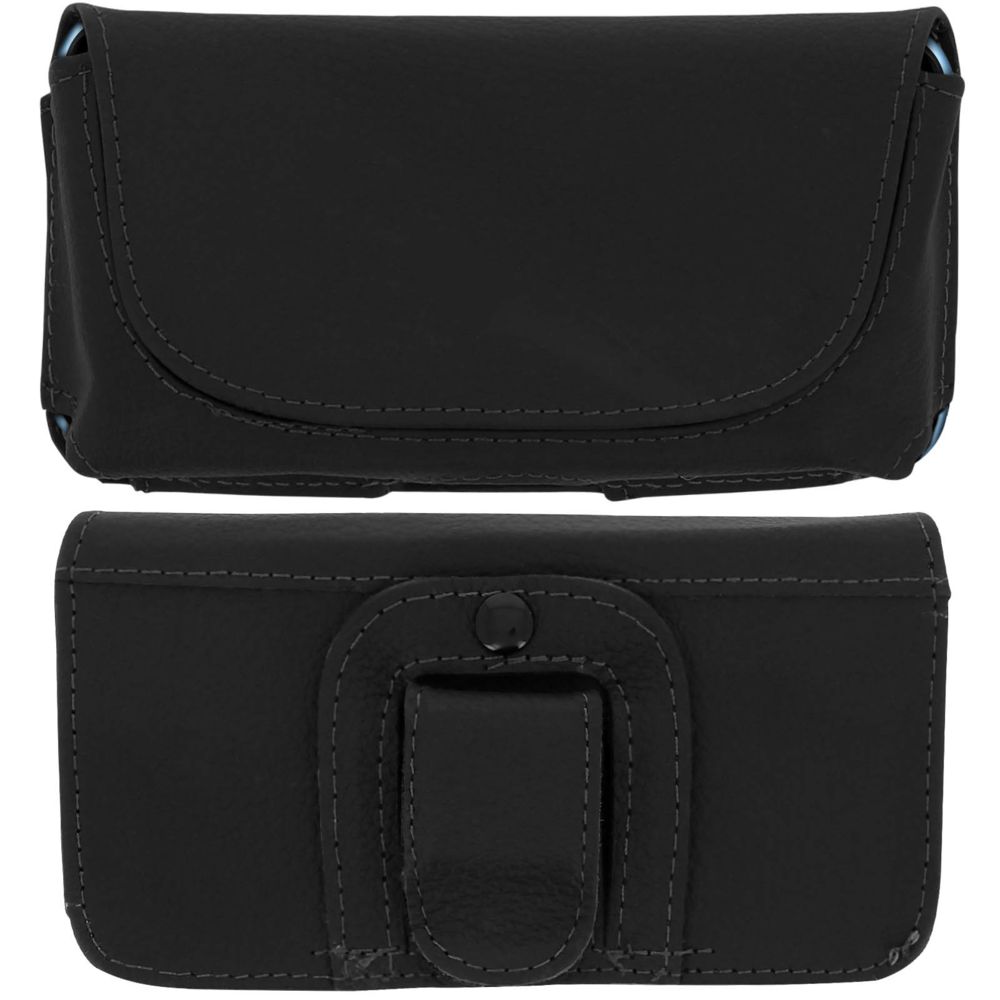 Avizar - Étui ceinture Smartphone 5,5'' Housse Universelle Fixation Clip et Passant Noir - Coque, étui smartphone