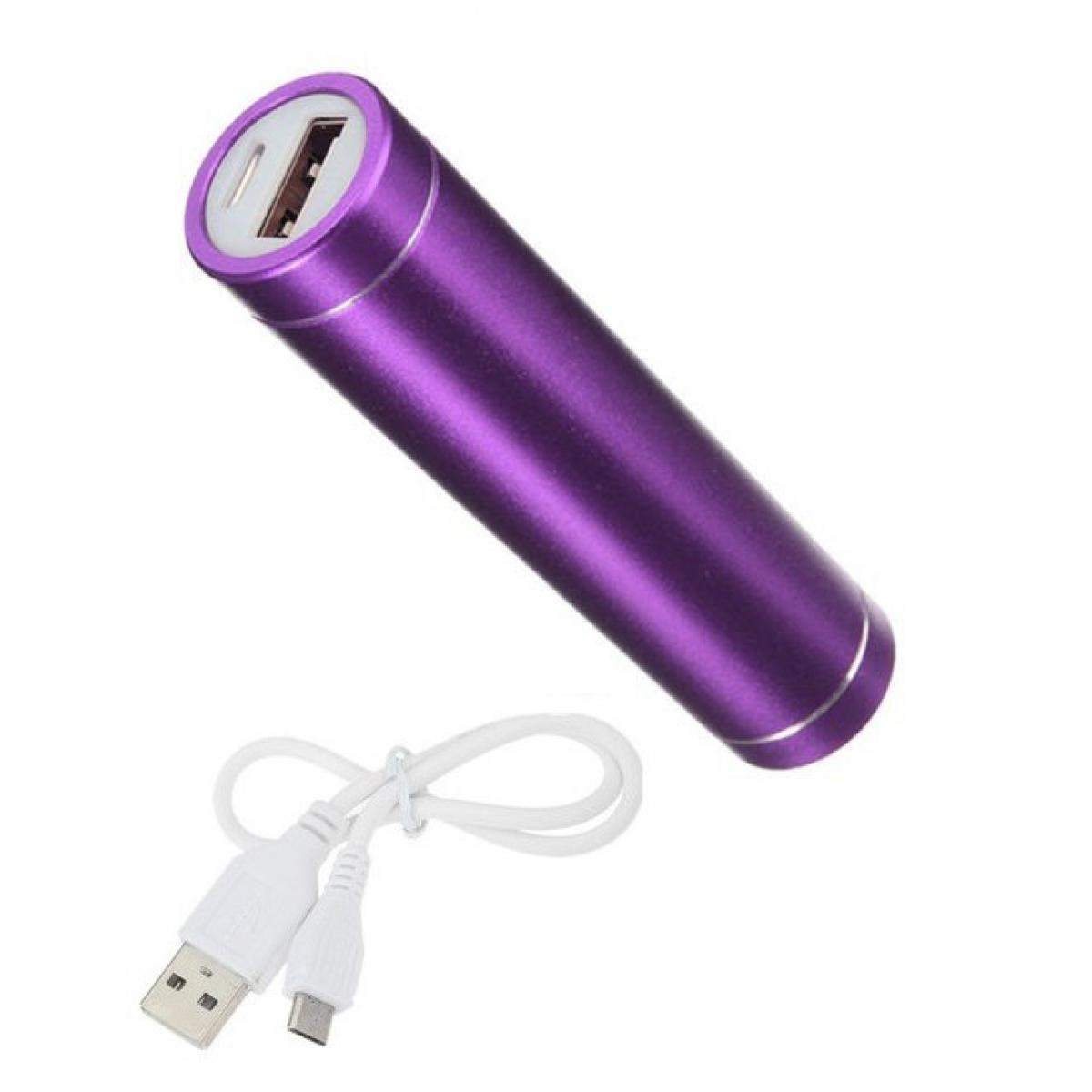 Shot - Batterie Chargeur Externe pour "OPPO Find X2 Lite" Power Bank 2600mAh avec Cable USB/Mirco USB Secours Telephone (VIOLET) - Chargeur secteur téléphone