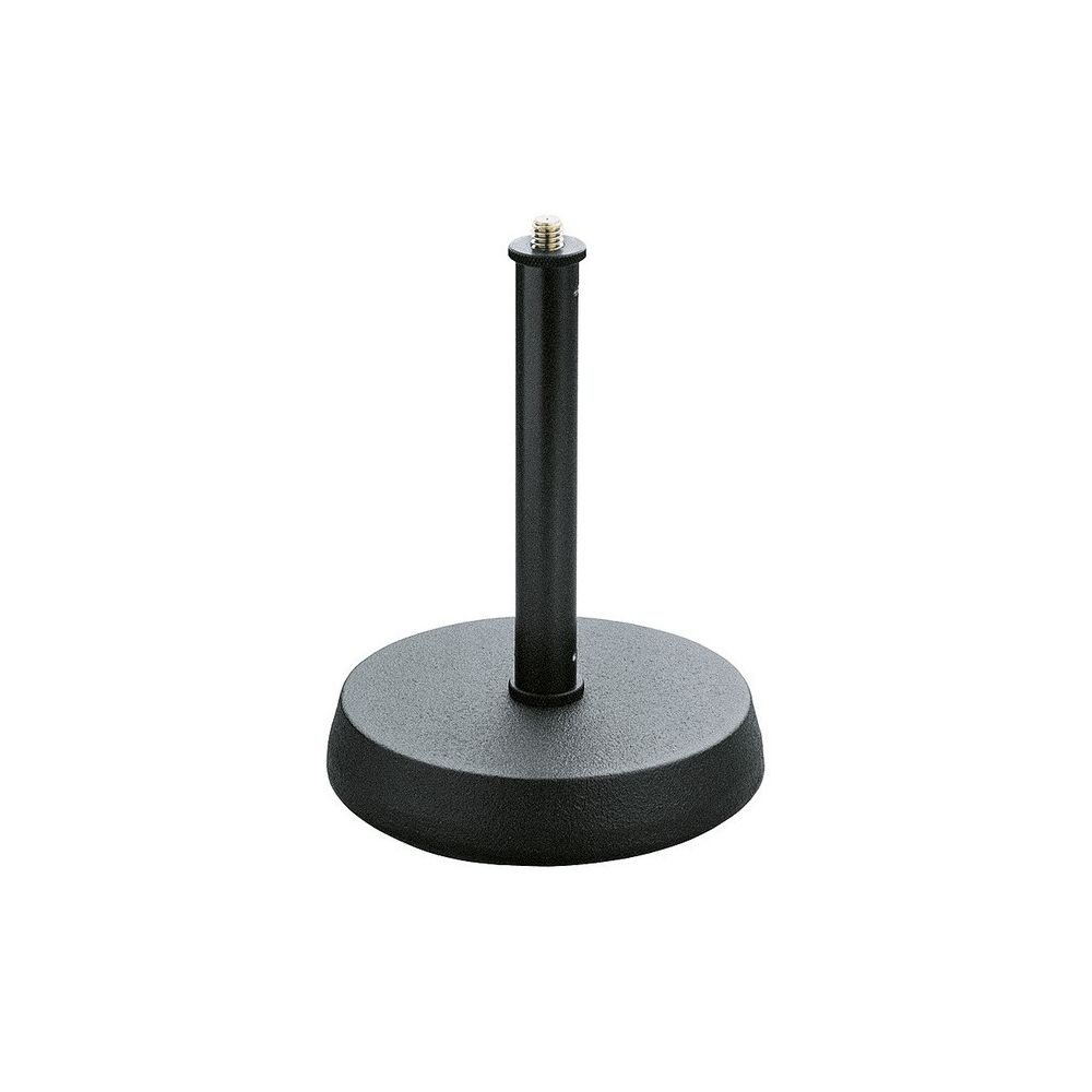 K&M - Pied de micro de table avec socle rond - noir - K&M 232 - Effets et périphériques
