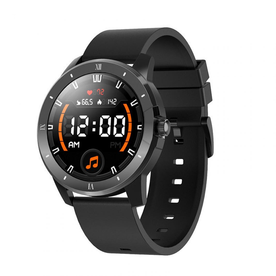 Chronotech Montres - Chronus Smart Watch, P68 waterproof, with bluetooth call, heart rate and blood pressure measurement, male and female sports Watch for Android ios(black) - Montre connectée