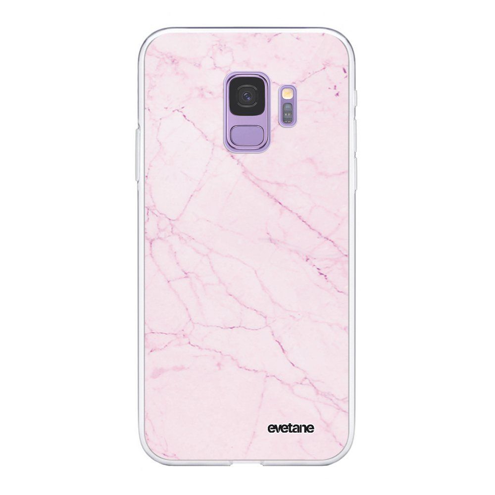Evetane - Coque Samsung Galaxy S9 360 intégrale transparente Marbre rose Ecriture Tendance Design Evetane. - Coque, étui smartphone
