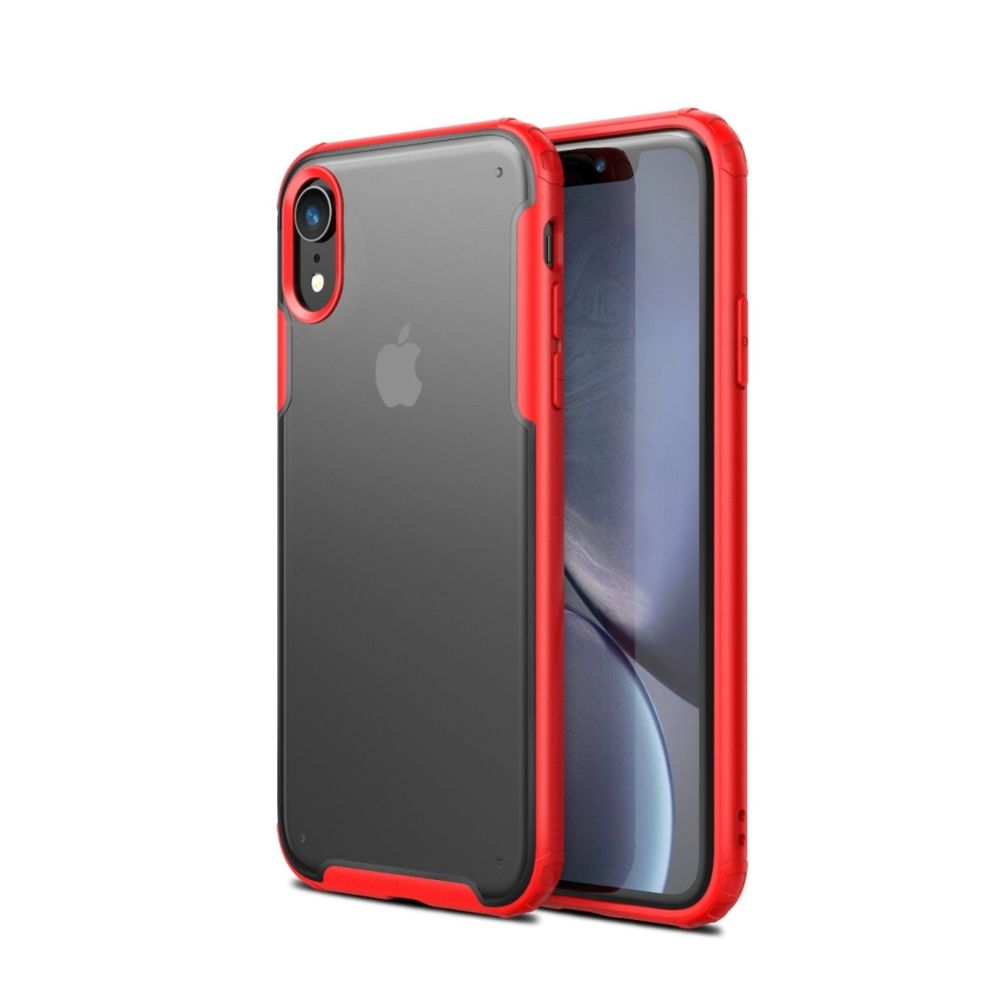Wewoo - Coque Rigide de protection en TPU + acrylique anti-rayures pour iPhone XR rouge - Coque, étui smartphone