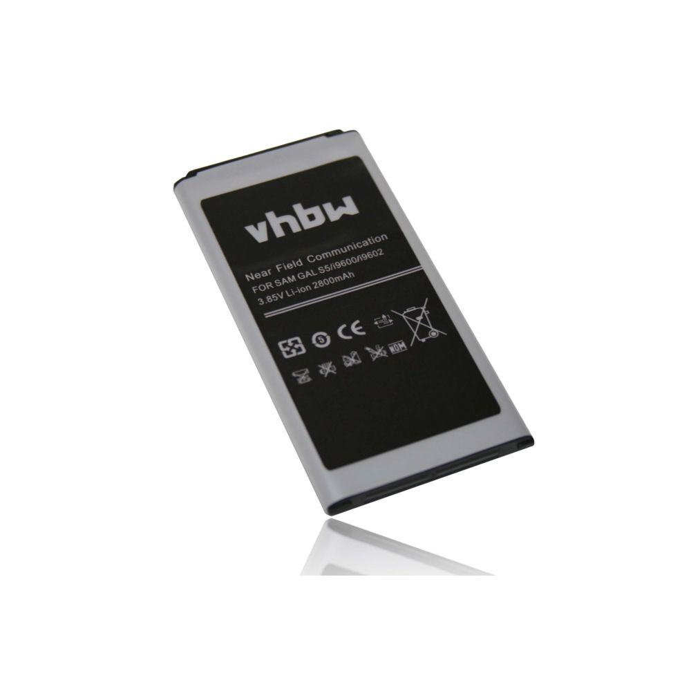 Vhbw - vhbw Li-Ion batterie 2800mAh(3.85V) compatible avec Samsung Galaxy S5 Neo, S5 Plus, SM-G9006V, SM-G9008V, SM-G9009D, SM-G900A Smartphone comme EB-B900 - Batterie téléphone