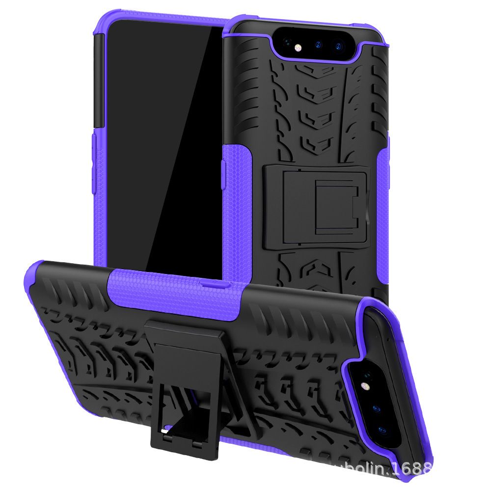marque generique - Etui coque portable avec support pour Samsung Galaxy A3 2017 - Violet - Coque, étui smartphone