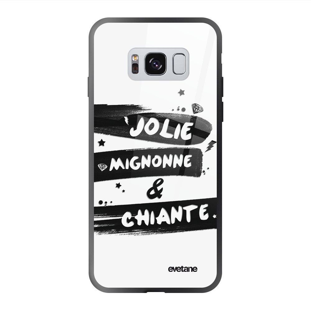 Evetane - Coque en verre trempé Samsung Galaxy S8 Jolie Mignonne et chiante Ecriture Tendance et Design Evetane. - Coque, étui smartphone
