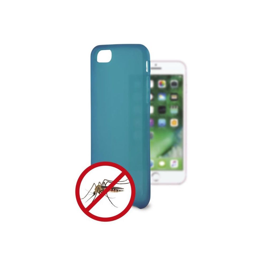 marque generique - KSIX Coque de protection flexible anti-bactéries pour Iphone 7 Bleu - Coque, étui smartphone