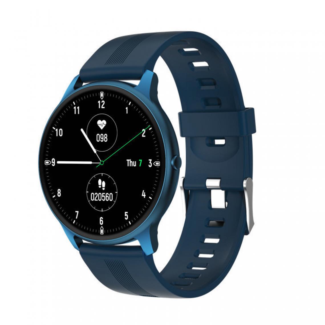 Chronotech Montres - Chronus Ladies Smartwatch, Bluetooth 5.0 Activity Tracker with Heart Rate Pedometer Smartwatch(Blue) - Montre connectée