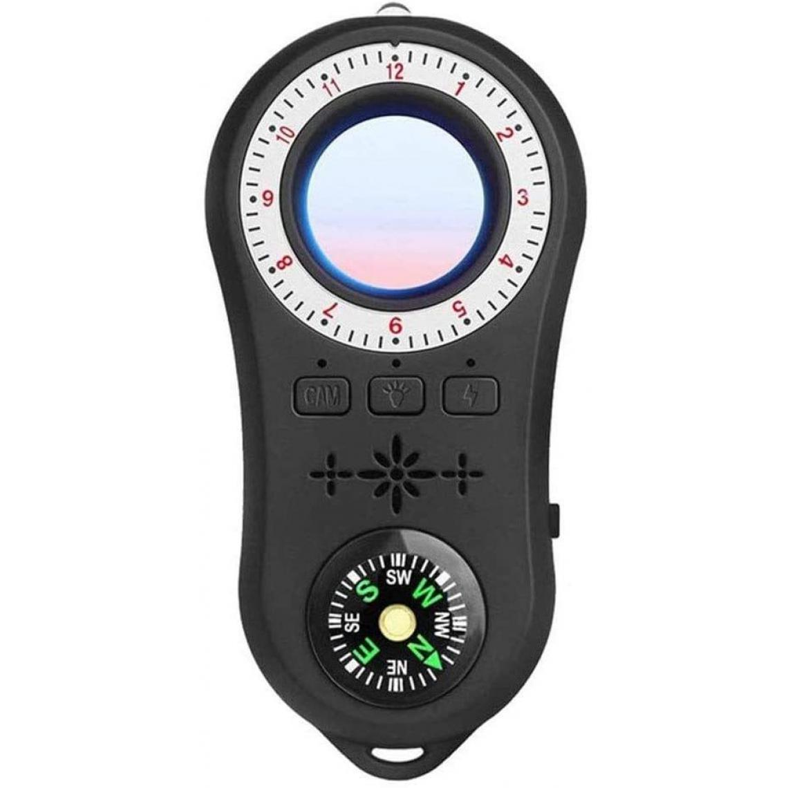 Chrono - Anti-espion Détecteur Mini Caméra Détecteur Audio Bug Spy Finder Avec Compass Flash Light Signal Gps Périphérique Scanner Signal Tracker Finderï¼noirï¼ - Autres accessoires smartphone