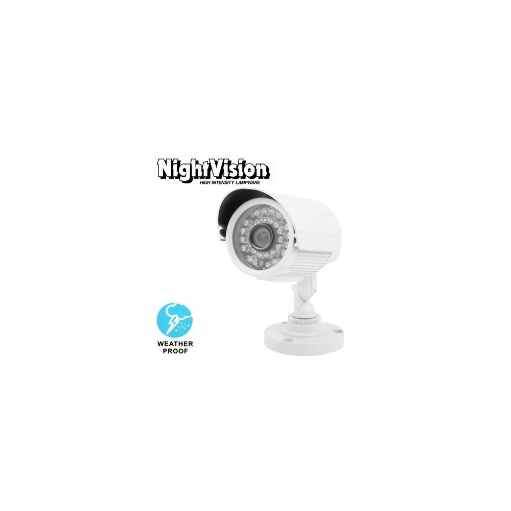 Wewoo - Caméra de surveillance étanche 1/3 pour Sony 650TVL 3.6mm Objectif IR et Vidéo CCD Couleur Étanche, IR Distance: 50m - Caméra de surveillance connectée