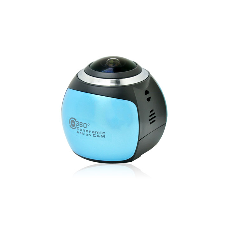 Zhisheng Electronics - Caméra Panoramique 360 et Waterproof pour Sports Extrêmes Full HD 1920x1080p (Noir) - Caméras Sportives