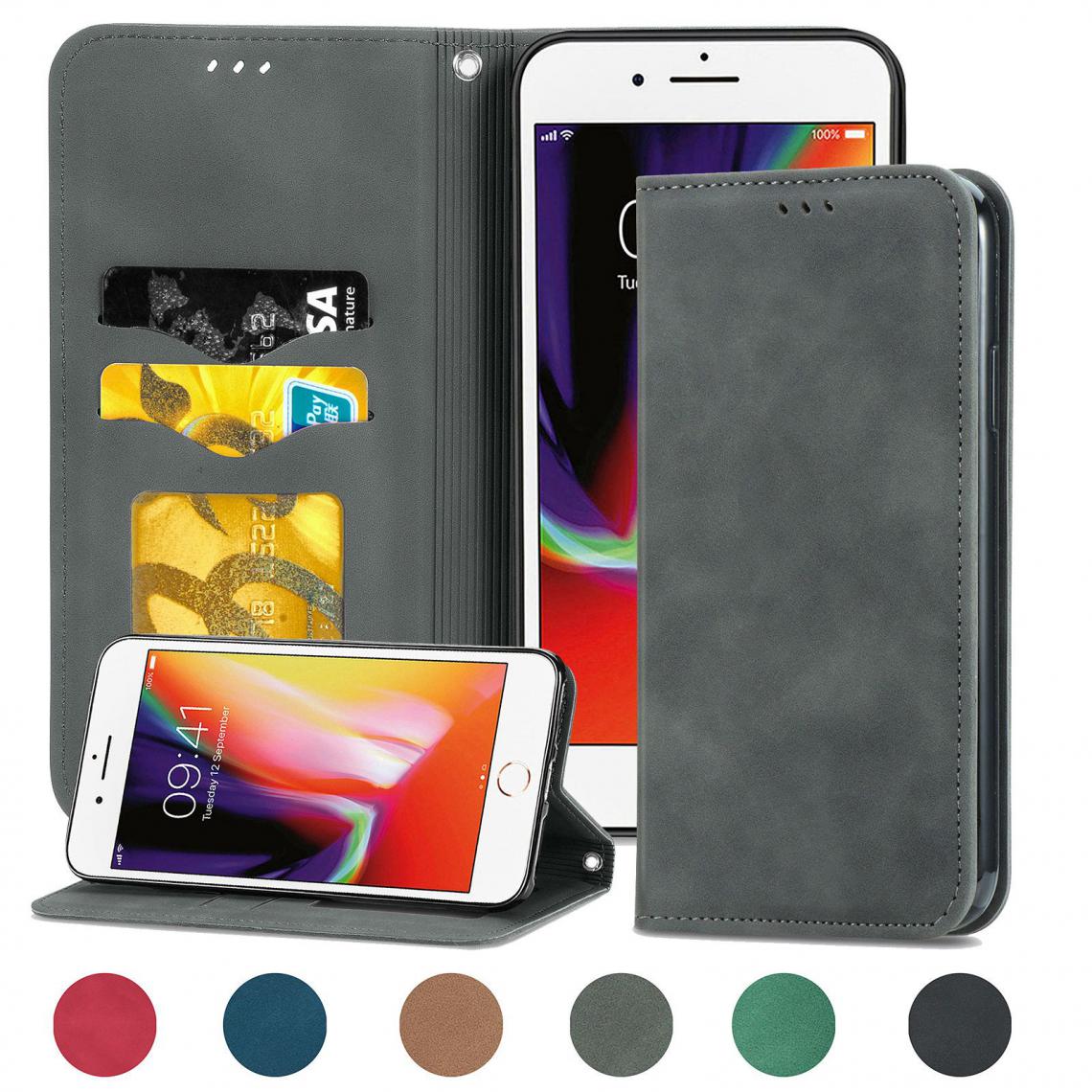 OtterBox - iPhone 6/6S Housse Etui Coque de protection type portefeuille (support carte de credit) [Gris] - Coque, étui smartphone