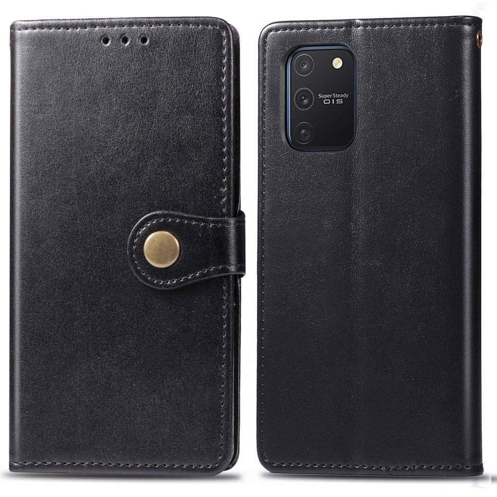 Generic - Etui en PU noir pour votre Samsung Galaxy A91/S10 Lite - Coque, étui smartphone