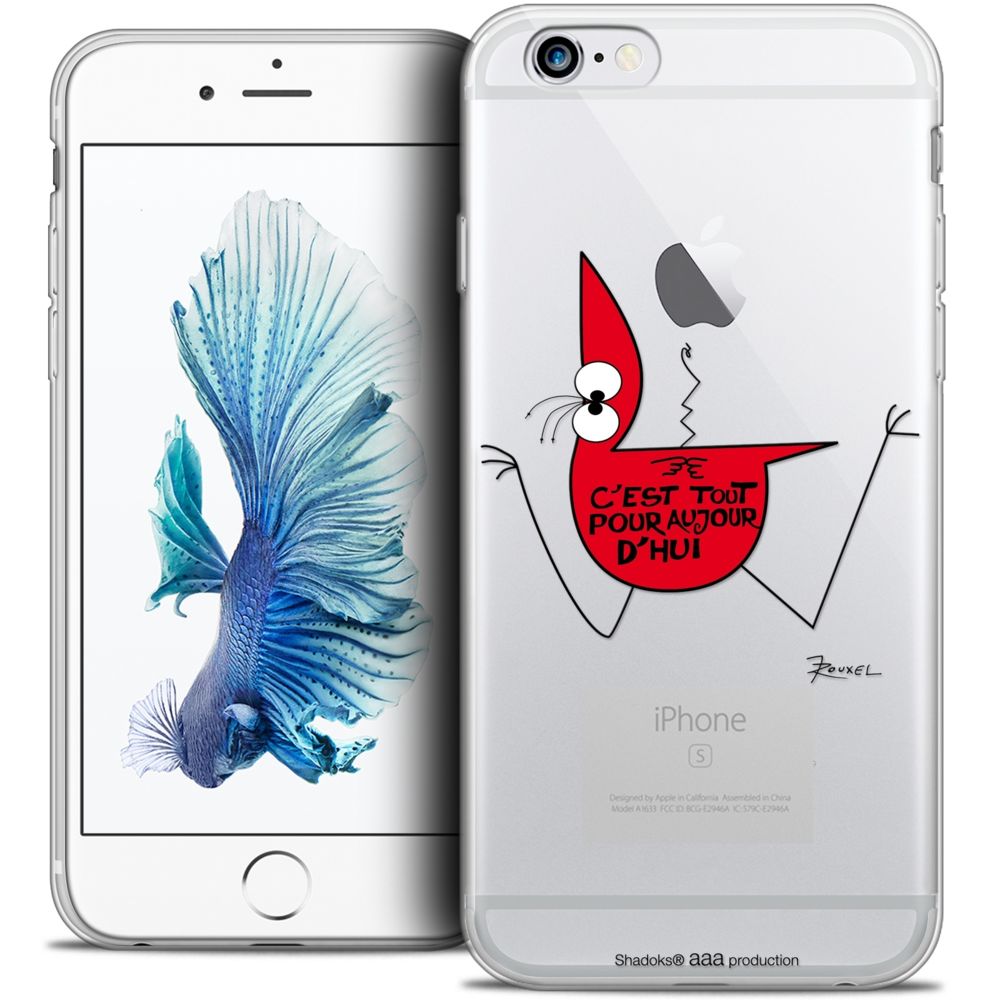 Caseink - Coque Housse Etui Apple iPhone 6/6s [Crystal HD Collection Les Shadoks ? Design C'est Tout - Rigide - Ultra Fin - Imprimé en France] - Coque, étui smartphone