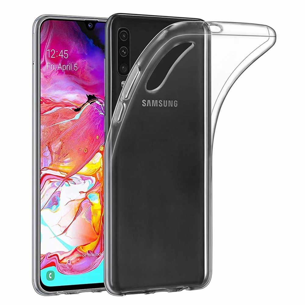 Cabling - CABLING® Coque Samsung Galaxy A70, Ultra Mince Premium TPU Silicone [Crystal Clear] [Poids léger] [Shock-Absorption] Housse pour Samsung Galaxy A70-Transparent - Coque, étui smartphone
