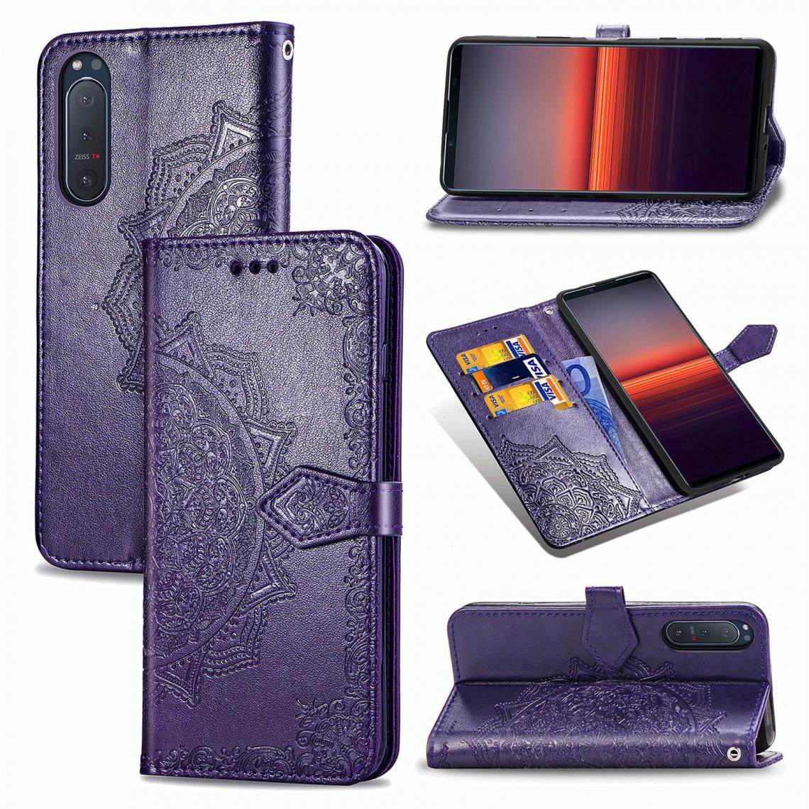 OtterBox - Sony Xperia 5 II Housse Etui Coque de protection type portefeuille [Violet] - Coque, étui smartphone