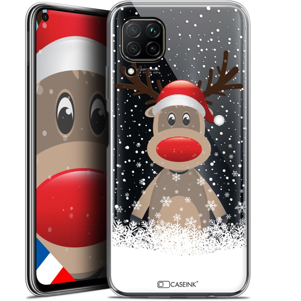Caseink - Coque Pour Huawei P40 Lite (6.4 ) [Gel HD Collection Noël 2017 Design Cerf au Bonnet - Souple - Ultra Fin - Imprimé en France] - Coque, étui smartphone