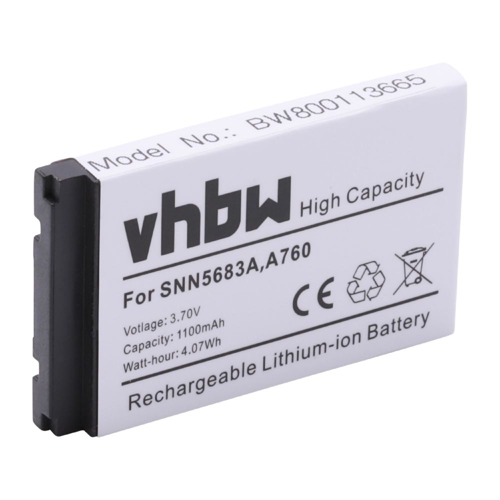 Vhbw - vhbw Batterie de Smartphone téléphone mobile portable compatible avec Oelmann Viper LX8 Handy remplace BA600, SNN5222 (1100mAh, 3.7V, Li-Ion) - Batterie téléphone