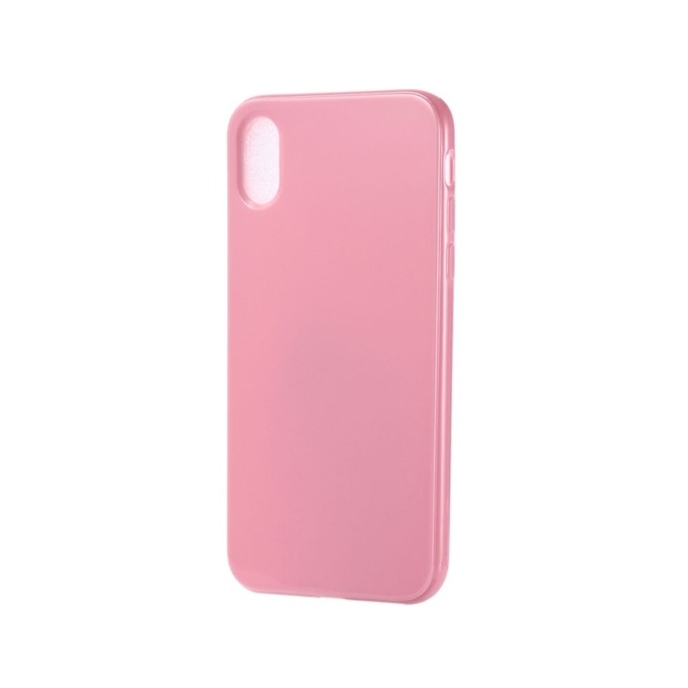 Wewoo - Coque Etui TPU Candy Color pour iPhone X / XS Rose - Coque, étui smartphone