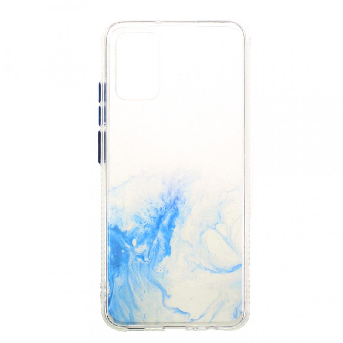 Other - Coque en TPU Combo acrylique motif marbre bien protégé (164,2x75,9x9,1mm) bleu ciel pour votre Samsung Galaxy A02s - Coque, étui smartphone