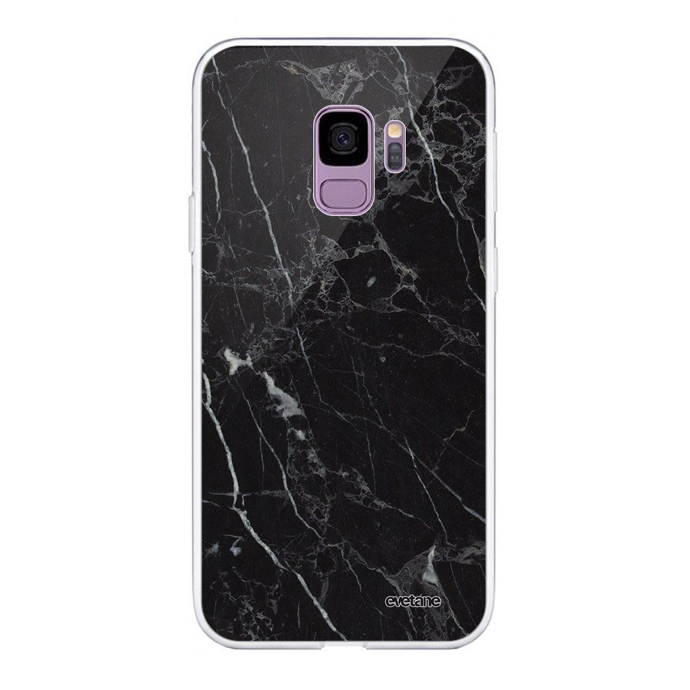 Evetane - Coque Samsung Galaxy S9 360 intégrale transparente Marbre noir Ecriture Tendance Design Evetane. - Coque, étui smartphone