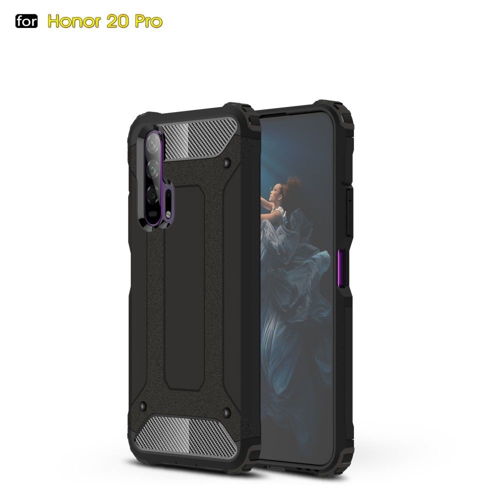 marque generique - Coque en TPU garde blindée hybride noir pour votre Huawei Honor 20 Pro - Coque, étui smartphone