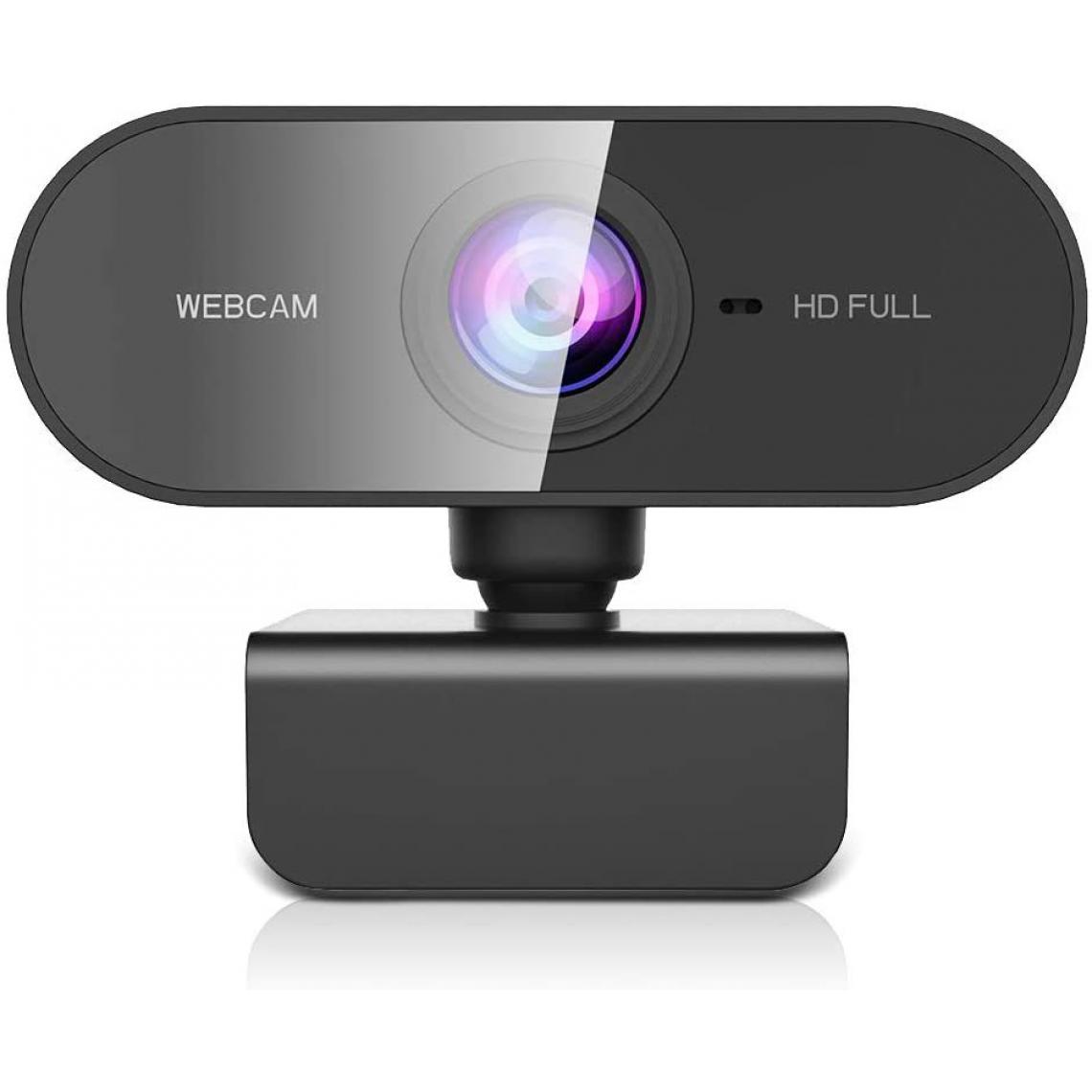 Chrono - Webcam 1080P, Full HD Webcam USB pour Youtube, Skype, Zoom, Appels Vidéo Xbox One, Etudes et Conférence, Streaming Caméra PC avec Microphone et Grand Angle, Compatible avec Windows/Mac/Android(Noir) - Autres accessoires smartphone
