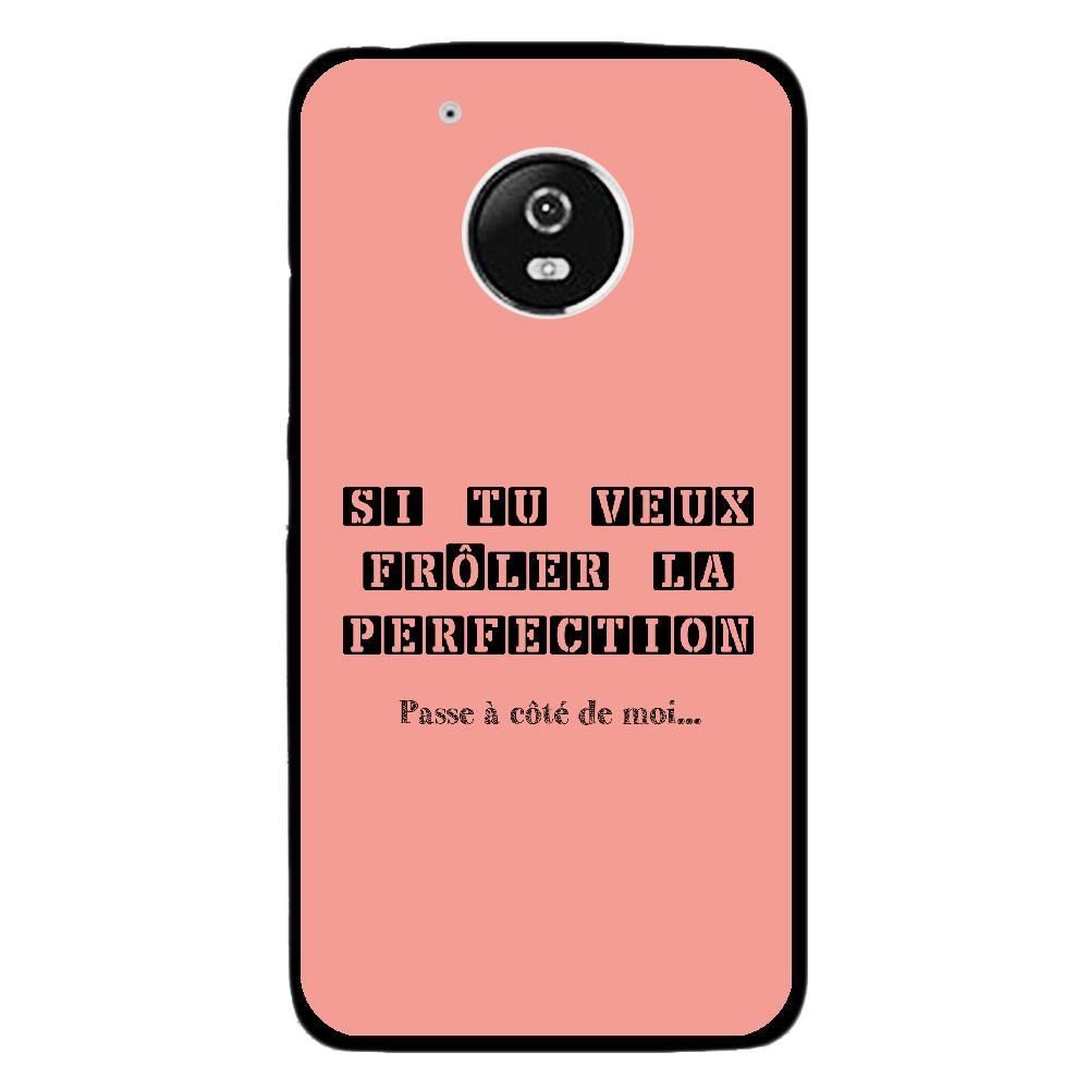 Kabiloo - Coque rigide pour Motorola Moto G5 avec impression Motifs frôler la perfection rose - Coque, étui smartphone