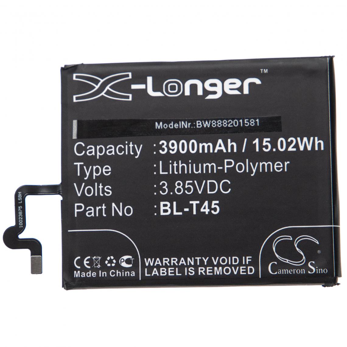 Vhbw - vhbw Batterie compatible avec LG K50s, K50S 2019, K51, LMK500MM, LMK500UM, LMK500UM3, LMQ620VAB smartphone (3900mAh, 3,85V, Li-polymère) - Batterie téléphone
