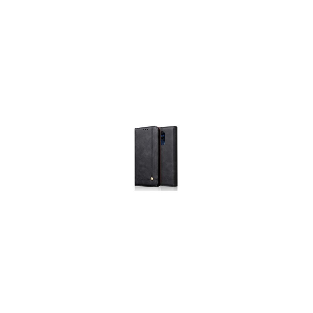 marque generique - Etui coque en cuir avec Multi-poche pour OnePlus 6T - Noir - Coque, étui smartphone