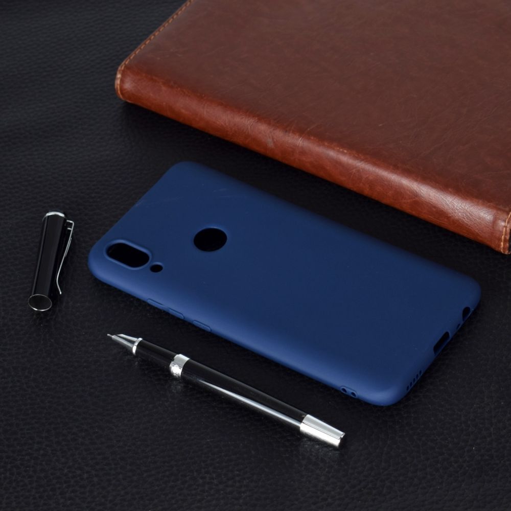 Wewoo - Coque Souple Pour Huawei P Smart Z Candy Color TPU Case Bleu - Coque, étui smartphone