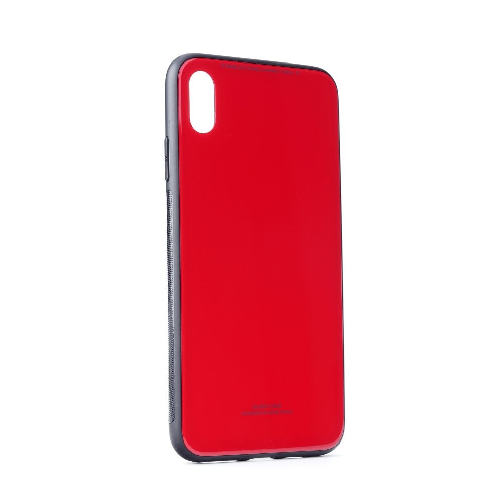 Caseink - GLASS Coque pour iPhone XS Max ( 6,5 ) Rouge - Coque, étui smartphone