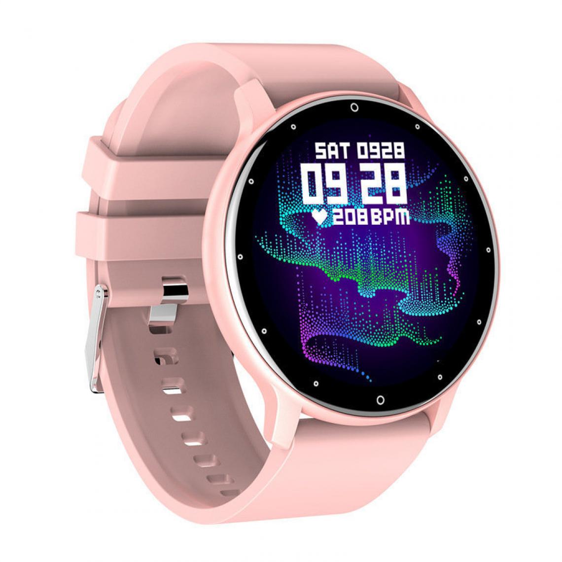 Chronotech Montres - Smart Watches Heart Rate Monitor Watches Waterproof Fitness Tracker Wristband Monitor Rest and Set Sleep Goals(Pink) - Montre connectée