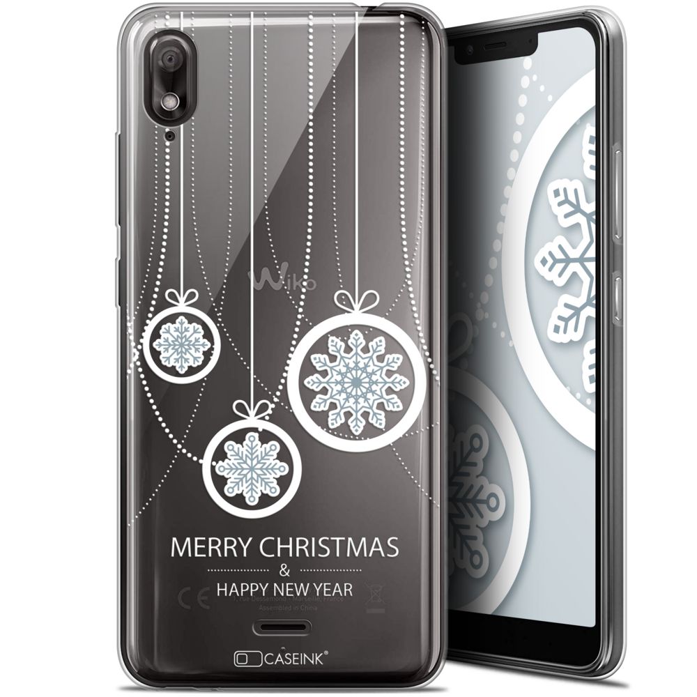 Caseink - Coque Pour Wiko View 2 GO (5.93 ) [Gel HD Collection Noël 2017 Design Christmas Balls - Souple - Ultra Fin - Imprimé en France] - Coque, étui smartphone
