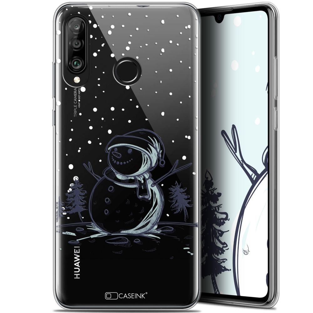 Caseink - Coque Pour Huawei P30 Lite (6.2 ) [Gel HD Collection Noël 2017 Design Bonhomme de Neige - Souple - Ultra Fin - Imprimé en France] - Coque, étui smartphone
