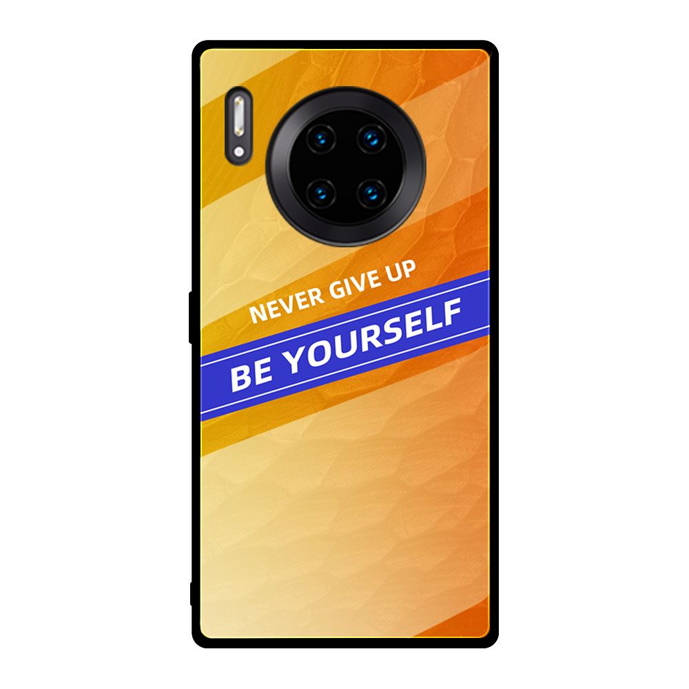 marque generique - Coque en verre trempé auto-encouragé pour Huawei Y7 2019/ Y7 Prime 2019 - Jaune - Autres accessoires smartphone