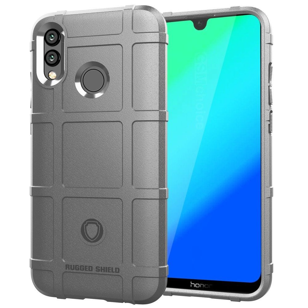 marque generique - Coque en TPU grille carrée anti-chocs souple gris pour votre Huawei Honor 10 Lite/P Smart (2019) - Autres accessoires smartphone